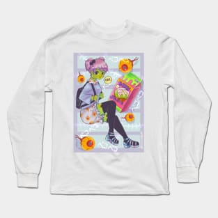 zombie girl kawaii Long Sleeve T-Shirt